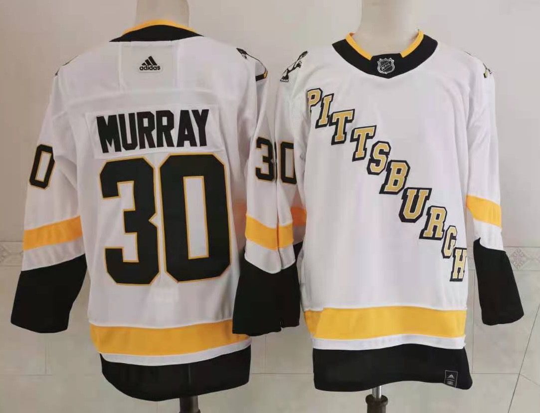 Men Pittsburgh Penguins #30 Murray White Authentic Stitched 2020 Adidias NHL Jersey